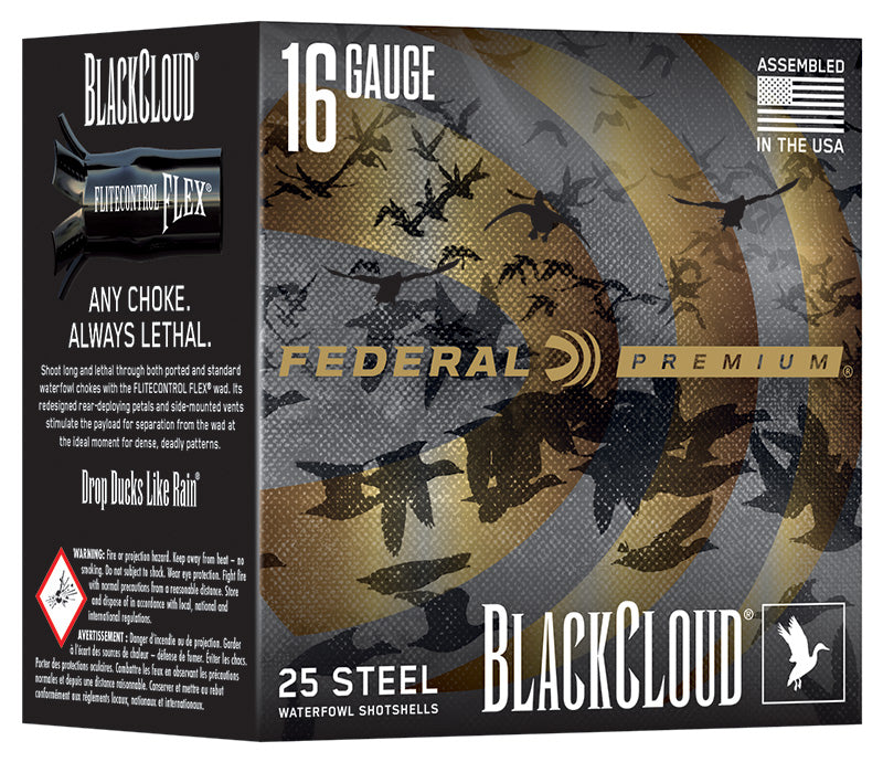 Federal 16 Gauge BLACK CLOUD #2 7/8 oz 2.75 in 25/Box