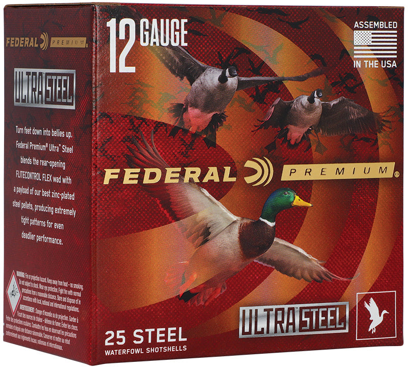 Federal 12 Gauge ULTRASTEEL #2 / 4 1-1/2 oz 3.5 in 25/Box