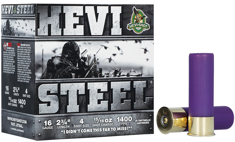 HEVI-Shot 16 Gauge HEVI-STEEL #4 1 oz 2.75 in 25/Box