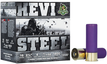 HEVI-Shot 16 Gauge HEVI-STEEL #4 1 oz 2.75 in 25/Box