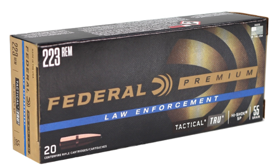 Federal .223 Remington Tactical TRU Soft Point 55 Grain 20/Box