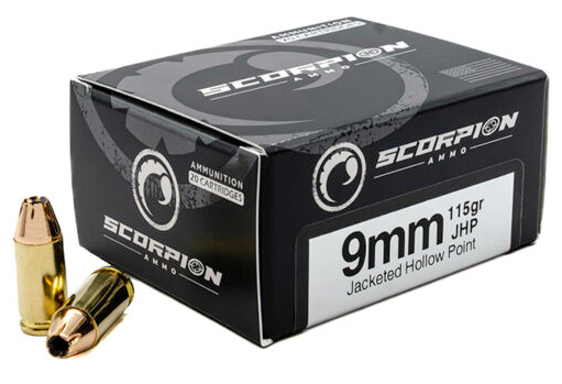 SCORPION 9MM 115GR JHP 20RD BOX