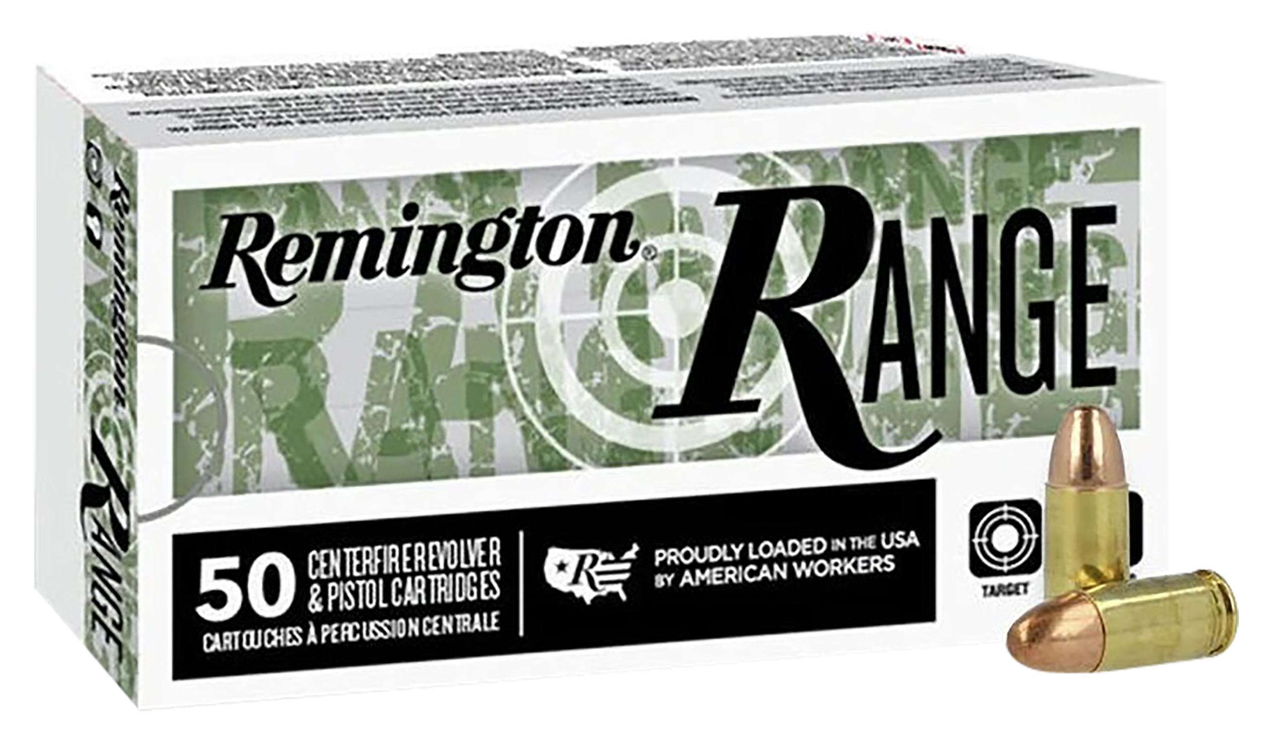 Remington R27780 Range Full Metal Jacket 124 Grain 9mm Luger/Parabellum 1110 fps