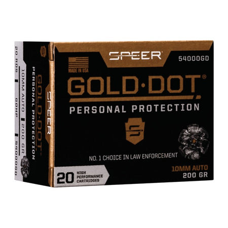 Speer 10mm Auto Personal Protection Gold Dot 200 Grain 20/Box