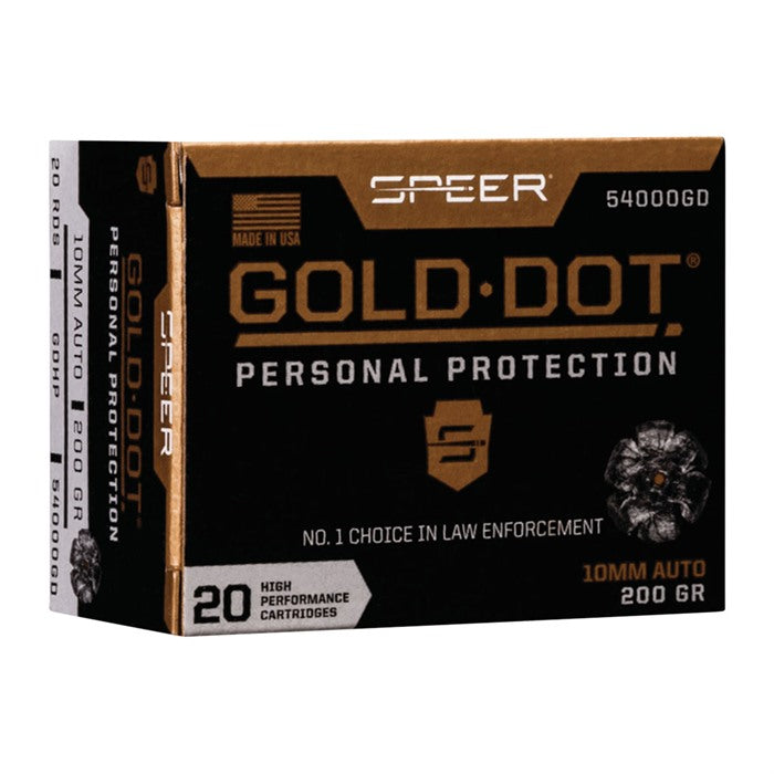 Speer 10mm Auto Personal Protection Gold Dot 200 Grain 20/Box