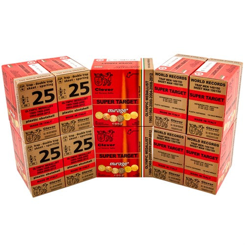 MIRAGE SUPER TARGET T1 12GA 2-3/4" 1-1/8OZ #9 SHOT 250/CASE