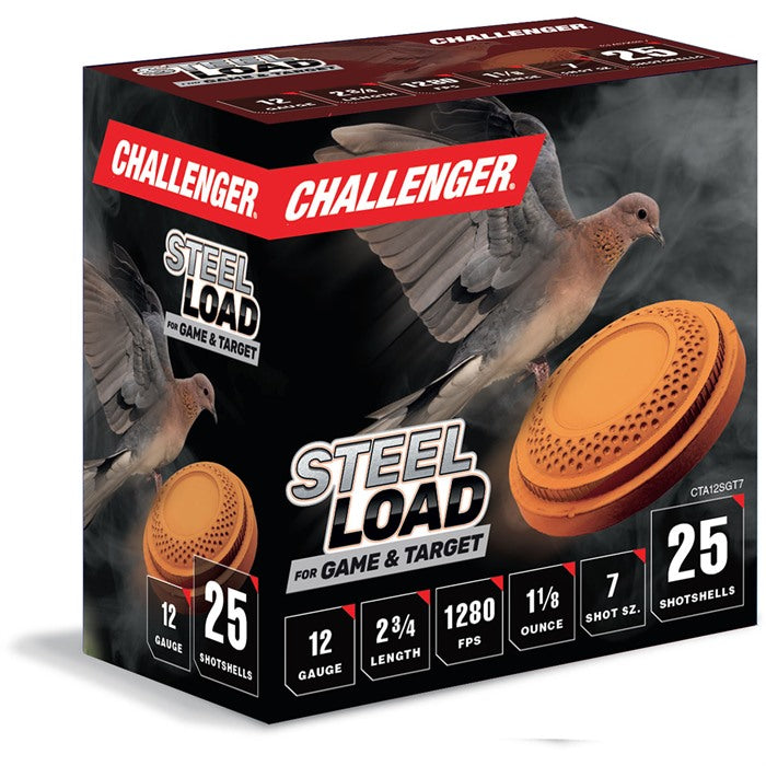 STEEL LOAD 12 GAUGE 2-3/4" 1-1/8 OZ #7 STEEL SHOT 250/CASE