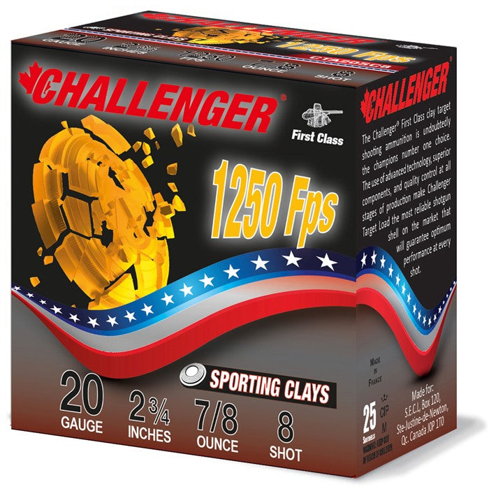 FIRST CLASS SPORTING CLAY 20 GA 2-3/4" 7/8OZ #8 250/CASE