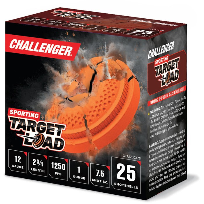 SPORTING CLAY 12 GAUGE 2-3/4" 1OZ #7.5 SHOT 1250FPS 250/CASE