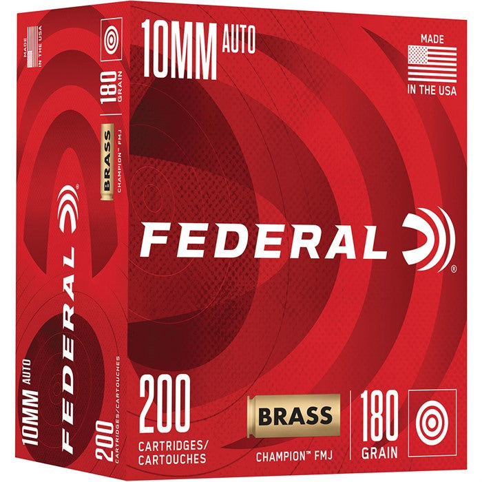 CHAMPION TRAINING 10MM AUTO 180GR FMJ 1200 FPS 200/BOX