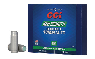 CCI Pest Control Bismuth Shotshell Ammunition 10mm Auto 8 shot 1300 fps 10/ct