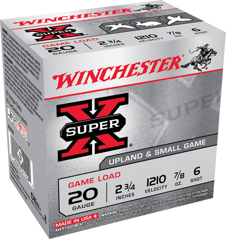 Winchester 20 Gauge XU206 Super X Game Load 2.75" 7/8 oz 6 Shot