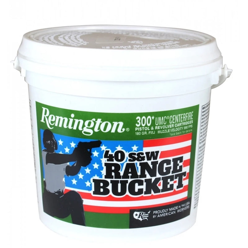 Remington .40 S&W UMC Bucket Full Metal Jacket 180 Grain 300/Box