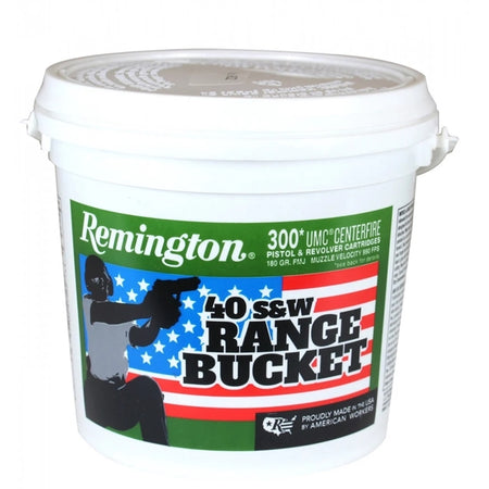 Remington .40 S&W UMC Bucket Full Metal Jacket 180 Grain 300/Box