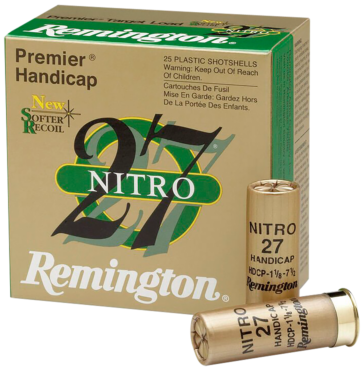 Remington 12 Gauge Premier Nitro 27 Gold Handicap #7.5 1 oz 2.75 in 25/Box