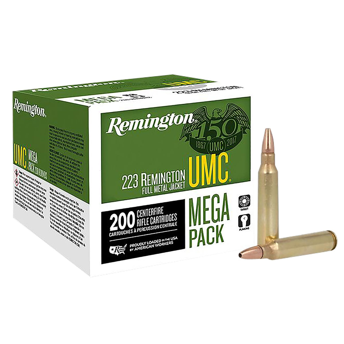 Remington .223 Remington UMC Mega Pack Jacketed Hollow Point 45 Grain 200/Box