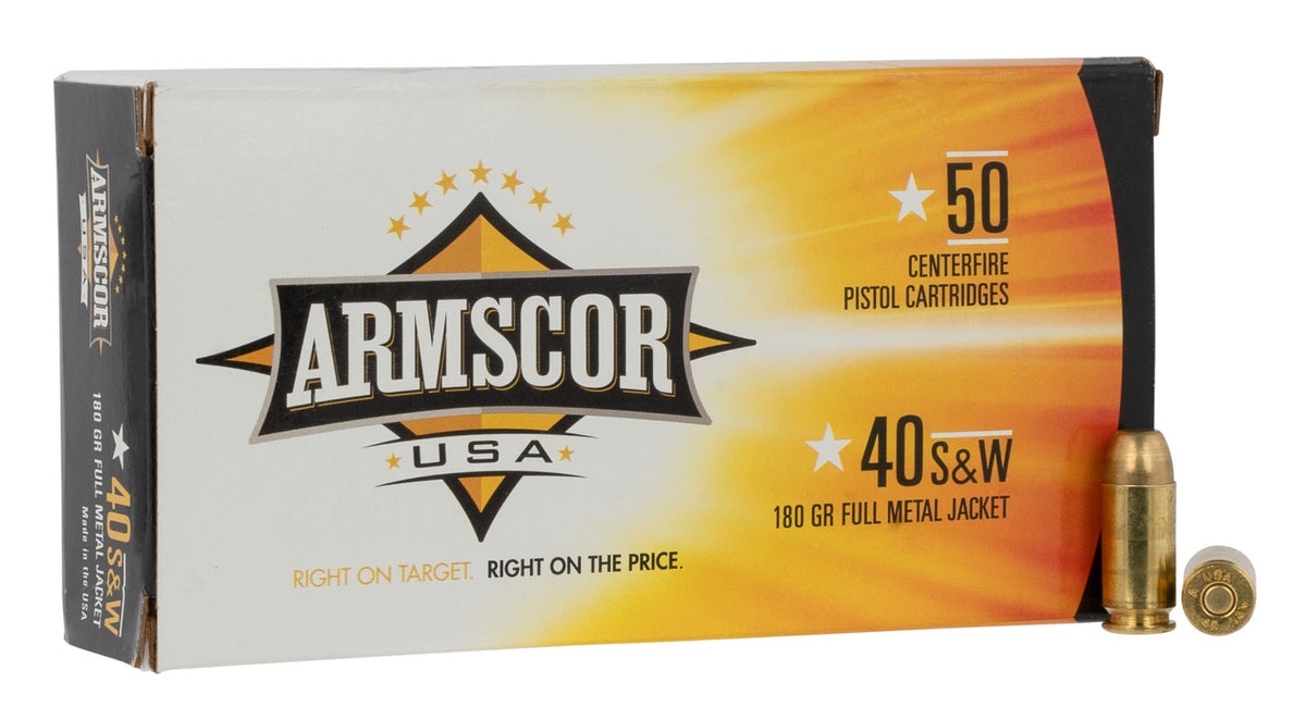 Armscor .40 S&W Precision Full Metal Jacket 180 Grain 50/Box