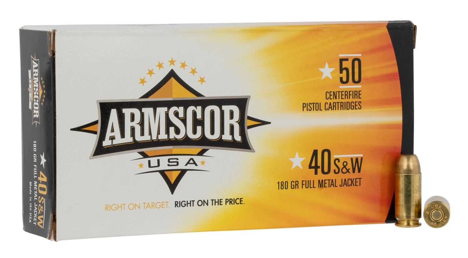 Armscor .40 S&W Precision Full Metal Jacket 180 Grain 50/Box