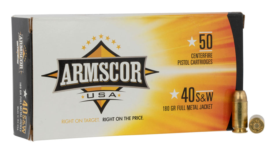 Armscor .40 S&W Precision Full Metal Jacket 180 Grain 50/Box