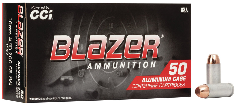 Blazer 10mm Auto Aluminum Total Metal Jacket 200 Grain 50/Box