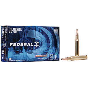 Federal .30-06 Springfield PowerShok Jacketed Soft Point 150 Grain 20/Box