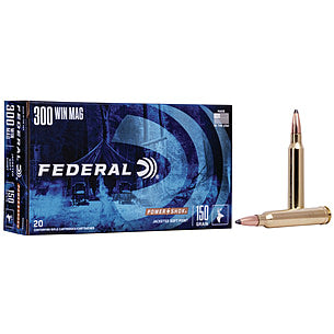 Federal .300 Winchester Mag PowerShok Jacketed Soft Point 150 Grain 20/Box