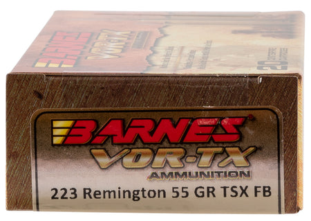 Barnes .223 Remington VOR-TX Barnes TSX Flat Base 55 Grain 20/Box