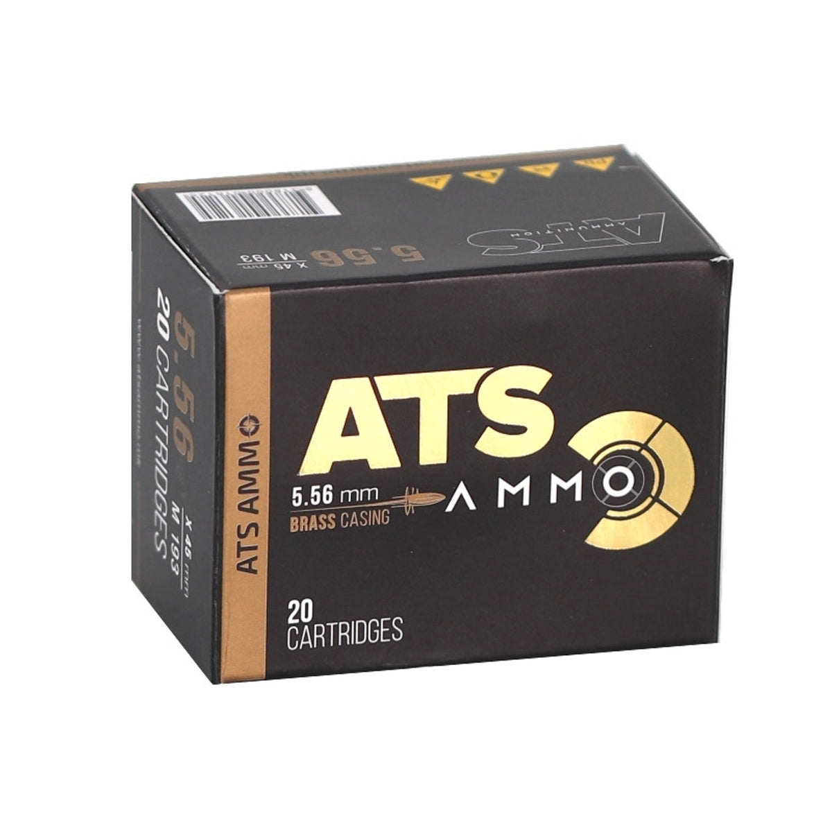ATS 5.56x45mm NATO M193 55 Grain FMJ  20 Per Box - 1080/Case