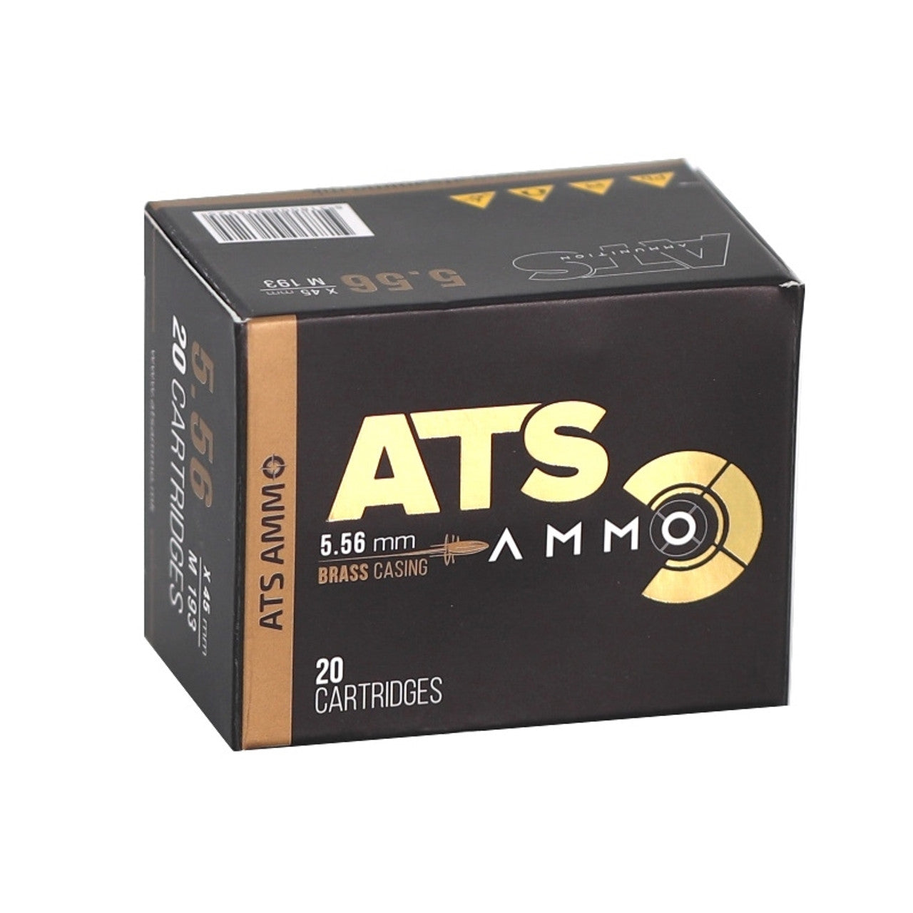 ATS 5.56x45mm NATO M193 55 Grain FMJ  20 Per Box - 1080/Case