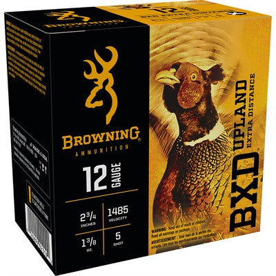 Browning 12 Gauge BXD Upland Upland Extra Distance #5 1-3/8 oz 2.75 in 25/Box