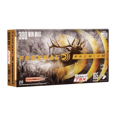 Federal .300 Winchester Mag Premium Barnes TSX 165 Grain 20/Box
