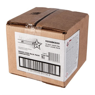 CCI .40 S&W Independence Full Metal Jacket 180 Grain 500/Box