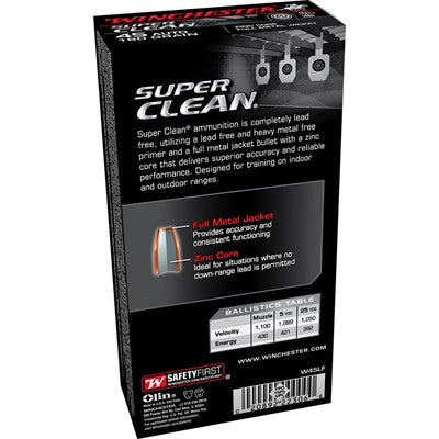 Winchester .45 ACP/Auto Super Clean Lead Free Full Metal Jacket 165 Grain 50/Box