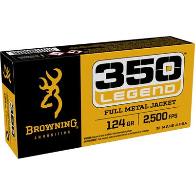 Browning .350 Legend Target Full Metal Jacket 124 Grain 20/Box