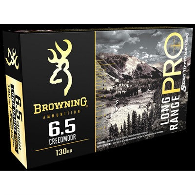 Browning 6.5mm Creedmoor Long Range Pro Sierra MatchKing Boat Tail 130 Grain 20/Box