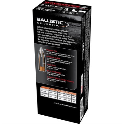 Winchester .25 WSSM Ballistic Silvertip Fragmenting Polymer Tip 85 Grain 20/Box