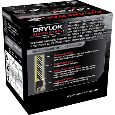 Winchester 20 Gauge Drylok Super Steel Magnum #3 1 oz 3 in 25/Box