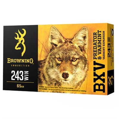 Browning .243 Winchester BXV Varmint Expansion Polymer Tip 65 Grain 20/Box