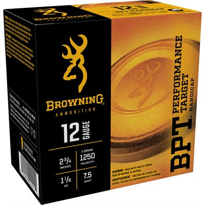 Browning 12 Gauge BPT Performance Target Handicap #7.5 1-1/8 oz 2.75 in 25/Box