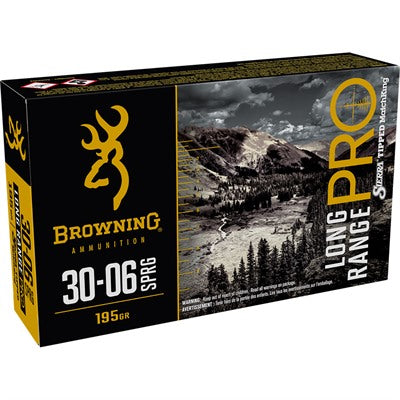 Browning .30-06 Springfield Long Range Pro Sierra MatchKing Boat Tail 195 Grain 20/Box