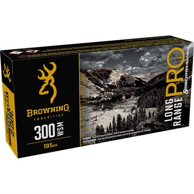 Browning .300 WSM Long Range Pro Sierra MatchKing Boat Tail 195 Grain 20/Box
