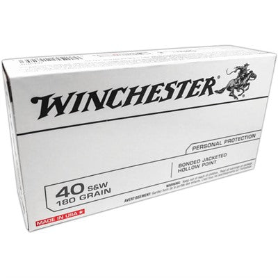 Winchester .40 S&W USA Bonded Jacket Hollow Point 180 Grain 50/Box