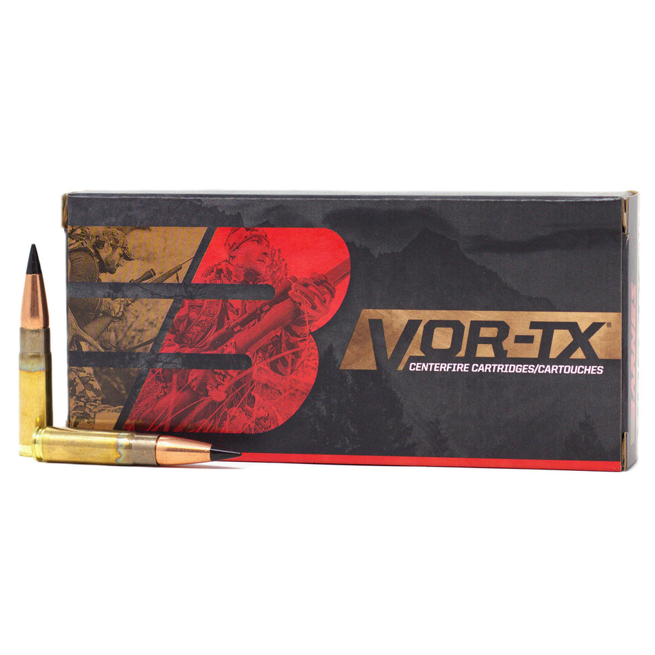 Barnes .300 AAC Blackout VOR-TX Tipped Triple Shock X TAC-TX Flat Base 110 Grain 20/Box 2350 FPS