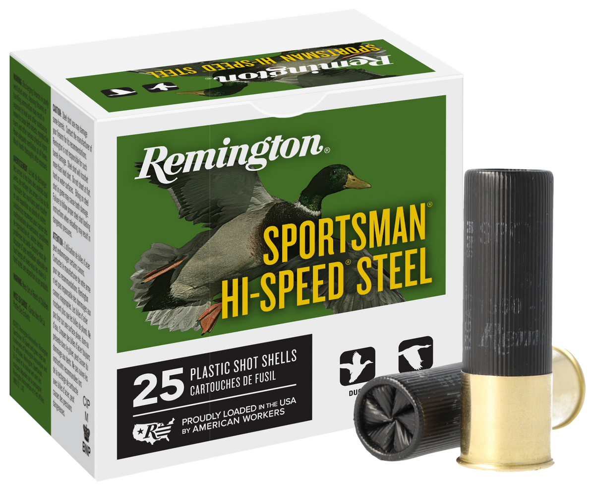 Remington 12 Gauge Sportsman Hi-Speed Steel #4 1-1/4 oz 3 in 25/Box
