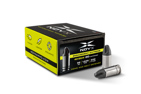 NovX .40 S&W Engagement Extreme Lead Free SP 88 Grain 20/Box