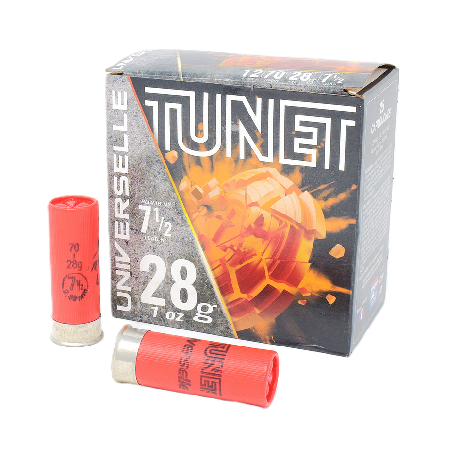 Tunet Universelle 12 Gauge 2-3/4" 1oz #7.5 Shot
