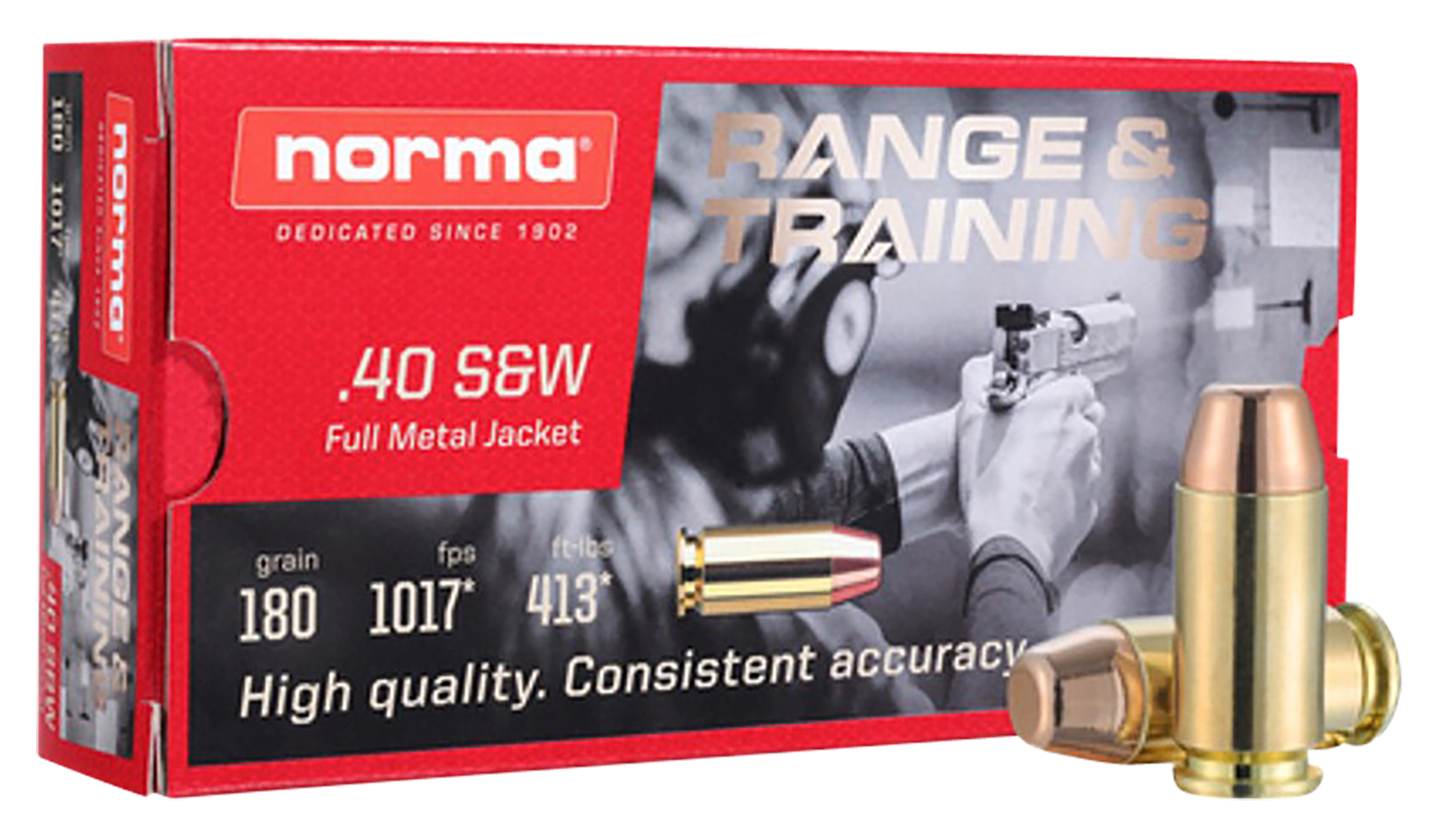 Norma .40 S&W Self Defense NXD Monolithic Fluted Lead Free 180 Grain 20/Box