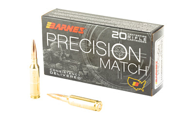 Barnes 6.5mm Creedmoor Precision Match Open Tip Match Boat Tail 140 Grain 20/Box