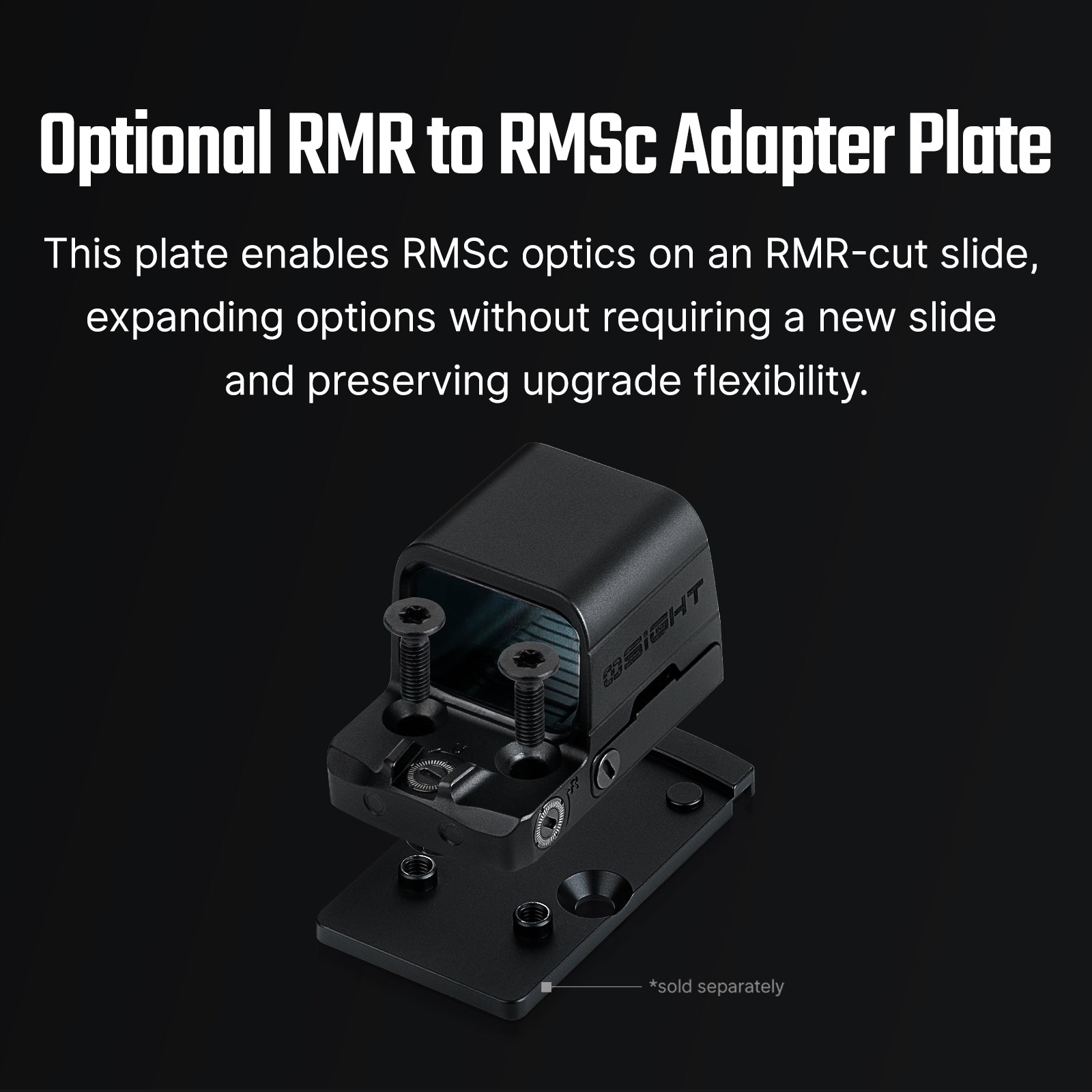 Osight SE, 2 MOA Dot + 32 MOA Circle Red Dot Sight, RMSc Pattern