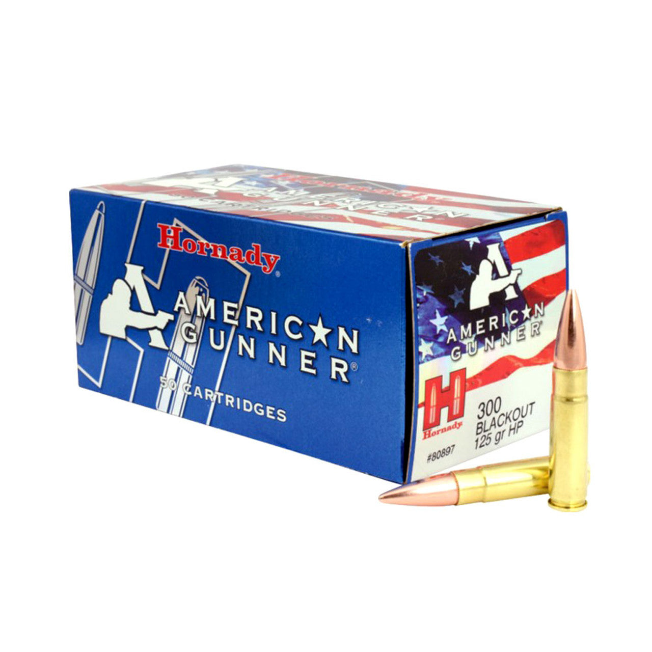 Hornady .300 AAC Blackout American Gunner Hollow Point 125 Grain 50/Box